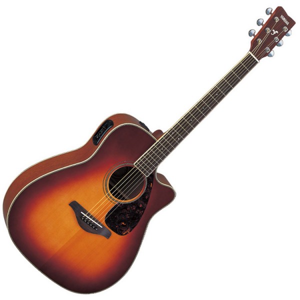 Yamaha FGX720SCA Electro Acoustic Guitar, Brown Sunburst