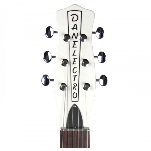 Danelectro DC59M Spruce Electric Guitar, White Pearl/Black