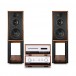 LEAK and Wharfedale Linton, Walnut Full Hi-Fi Package