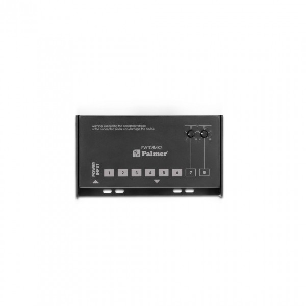 Palmer PWT 08 MK2 Universal 9V Pedalboard Power Supply 8 Outputs - Top