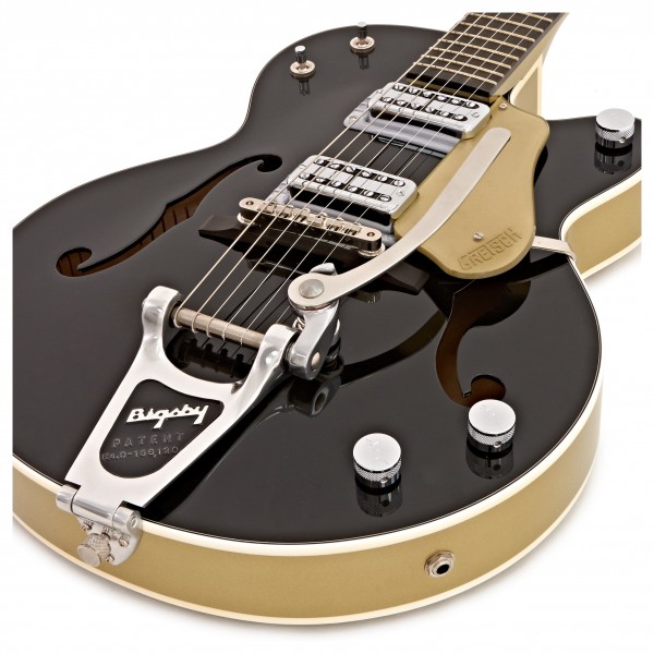 Gretsch G6118T-LTV 130th Anniversary Jr, Black/Gold Lacquer at Gear4music