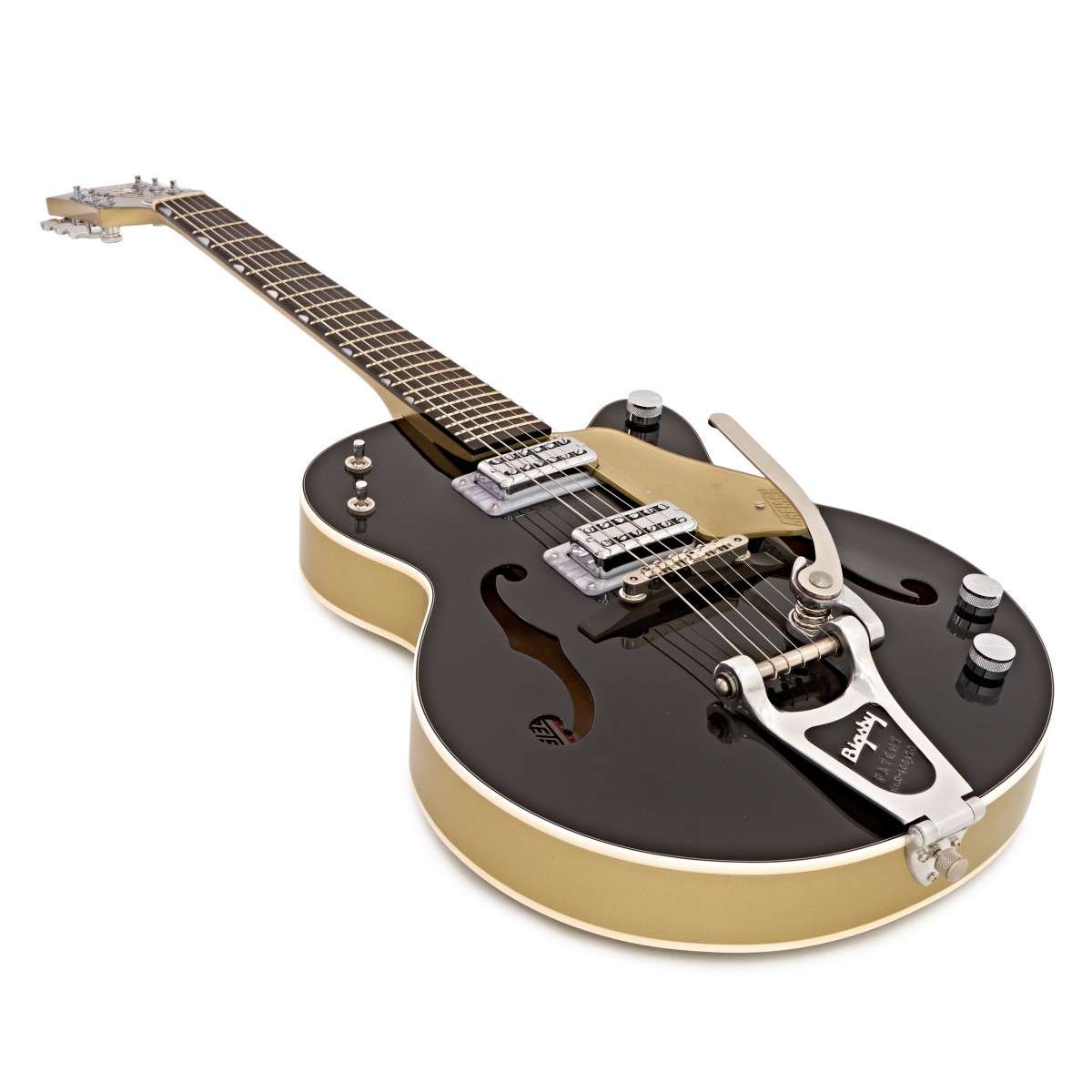 Gretsch G6118T-LTV 130th Anniversary Jr, Black/Gold Lacquer at Gear4music