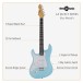 LA Select Electric Guitar Blue Metallic, 15W Guitar Amp & Accessory Pack