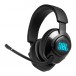 JBL Quantum 400 Wired Over-Ear Gaming Headset, Black Front View 3