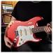 LA Select Guitar by Gear4music, Antique Red