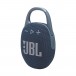 JBL Clip 5 Portable Bluetooth Speaker, Blue - Angled