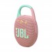 JBL Clip 5 Portable Bluetooth Speaker, Pink - Angled