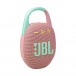 JBL Clip 5 Portable Bluetooth Speaker, Pink - Angled