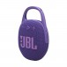 JBL Clip 5 Portable Bluetooth Speaker, Purple - Angled