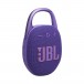 JBL Clip 5 Portable Bluetooth Speaker, Purple - Angled