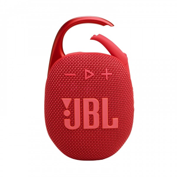 JBL Clip 5 Portable Bluetooth Speaker, Red