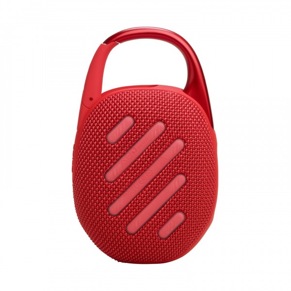 JBL Clip 5 Portable Bluetooth Speaker, Red - Reverse
