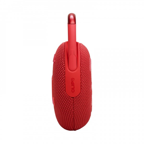 JBL Clip 5 Portable Bluetooth Speaker, Red - Side