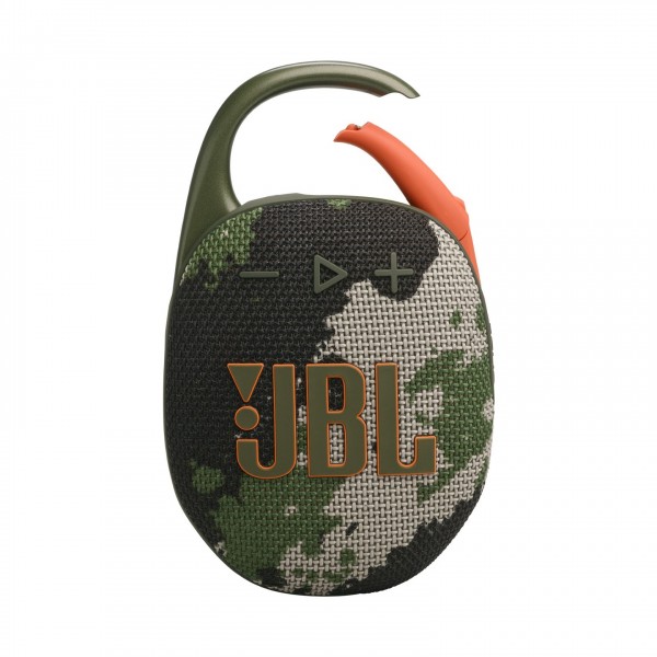 JBL Clip 5 Portable Bluetooth Speaker, Squad