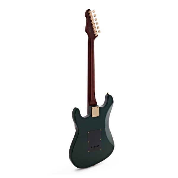 LA Select Electric Guitar Green, 15W Guitar Amp & Accessory Pack