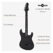 LA Select Guitar HH by Gear4music, Blackout