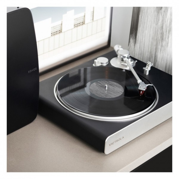 Victrola Stream Carbon Turntable and Sonos Speaker Package at