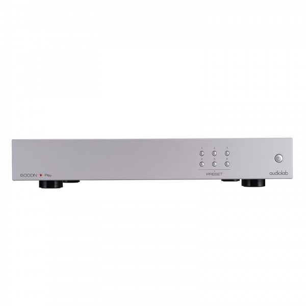 Audiolab 6000N Play Wireless Audio Streamer, Silver Front View
