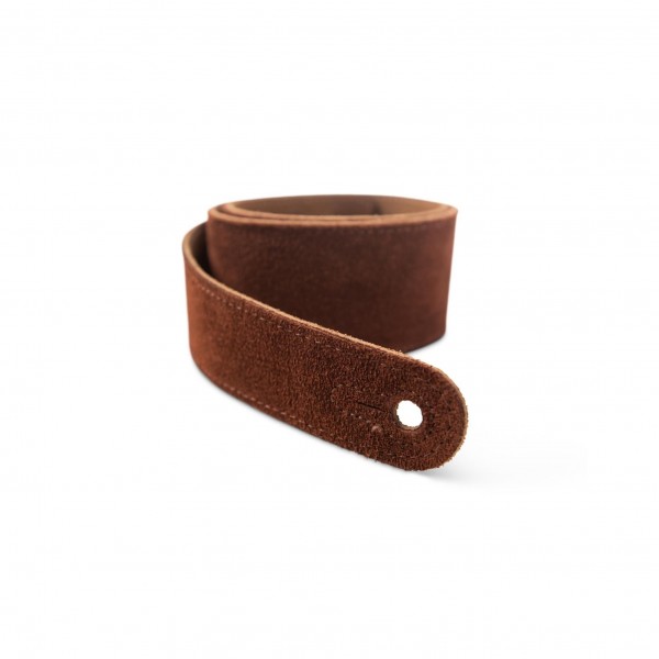 Taylor Logo Suede Guitar Strap, Chocolate