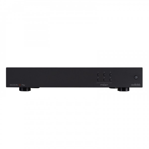 Audiolab 6000N Play Wireless Audio Streamer, Black Front View
