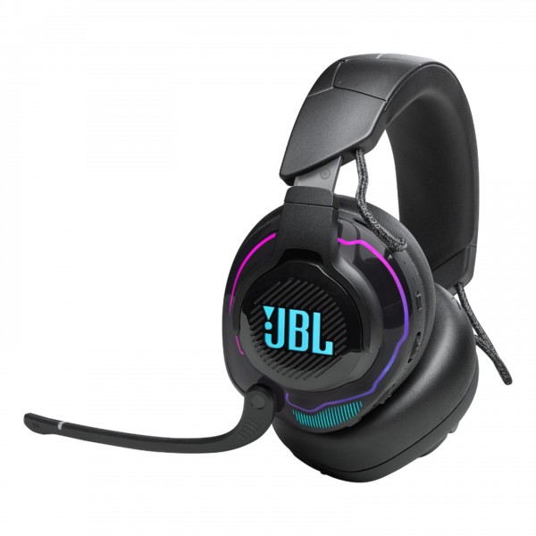 JBL Quantum 910 Wireless Over-Ear Gaming Headset, Black Front View