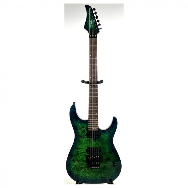 Schecter C-6 FR PRO, Aqua Burst - Front