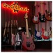 LA Select Electric Guitar HS by Gear4music, Trans Ruby Red