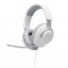 JBL Quantum 100 Gaming-Wired Over-ear Headset, White - Angled