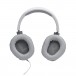 JBL Quantum 100 Gaming-Wired Over-ear Headset, White - Earcups rotated