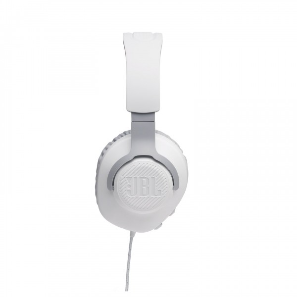 JBL Quantum 100 Gaming-Wired Over-ear Headset, White - Mic detached