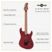 LA Select Electric Guitar HS by Gear4music, Trans Ruby Red
