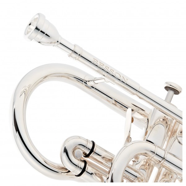 Besson Sovereign BE928G Bb Cornet, Silver Plated