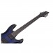 Schecter Blackjack SLS C-1 FR Active, See Thru Blue Burst fingerboard angle