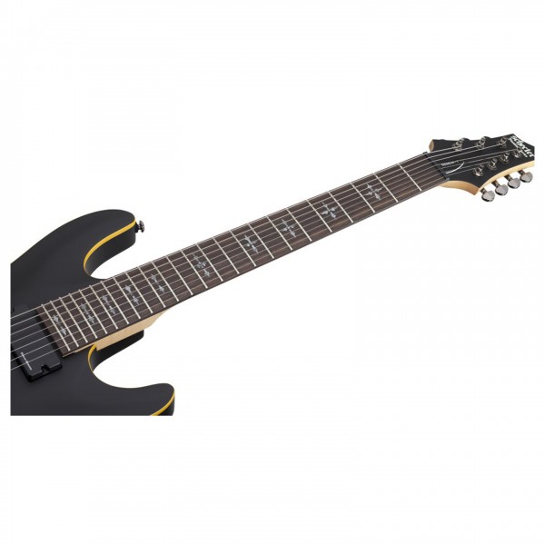 Schecter Demon-7 String Electric Guitar, Satin Black at Gear4music