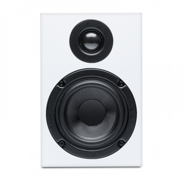 Pro-Ject Speaker Box 3 E Bookshelf Speaker (Pair), White - Front