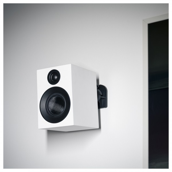 Pro-Ject Speaker Box 3 E Carbon Bookshelf Speaker (Pair), White - Lifestyle wall mounted