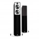 Q Acoustics Concept 40 Floorstanding Speaker (Pair), Gloss Black Front View