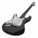 LA Left Handed Electric Guitar by Gear4music, Black