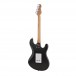 LA Left Handed Electric Guitar by Gear4music, Black