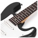 3/4 LA Electric Guitar by Gear4music, Black