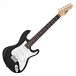 3/4 LA Electric Guitar by Gear4music, Black, 2023 Edition