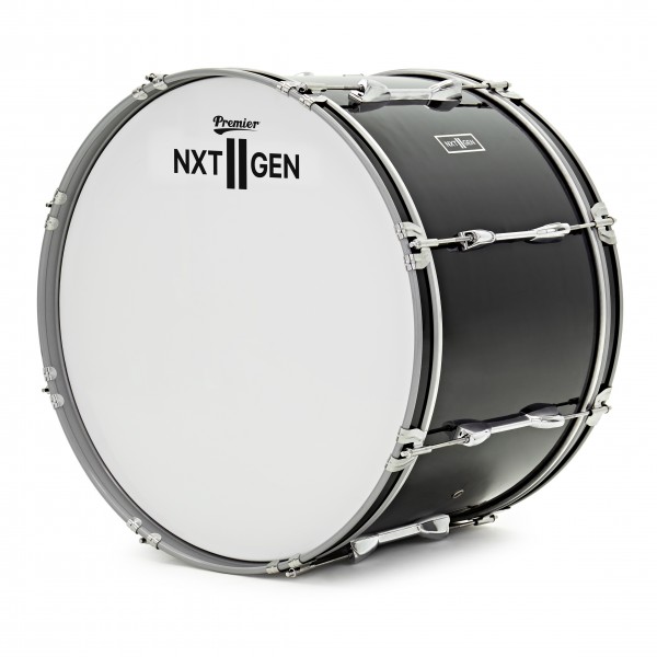 Premier NXT GEN Marching 22" x 14" Drum Corps Bass Drum, Black