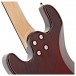 3/4 LA Electric Guitar by Gear4music, Wine Red