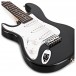 3/4 LA Left Handed Electric Guitar by Gear4music, Black