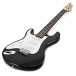 3/4 LA Left Handed Electric Guitar by Gear4music, Black