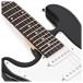 3/4 LA Left Handed Electric Guitar by Gear4music, Black