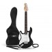 3/4 LA Left Handed Electric Guitar by Gear4music, Black