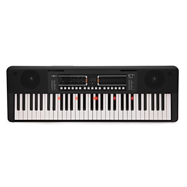 K1+ 61-Note Key-Lighting Keyboard by Gear4music, with Bluetooth