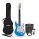 3/4 LA Elgitarr Blue, 10W gitarrförstärkare & tillbehörspaket