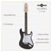 LA 12-String Electric Guitar by Gear4music